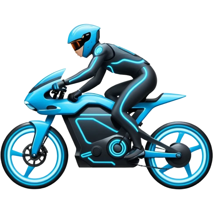 Tron Lightcycle bike emoji