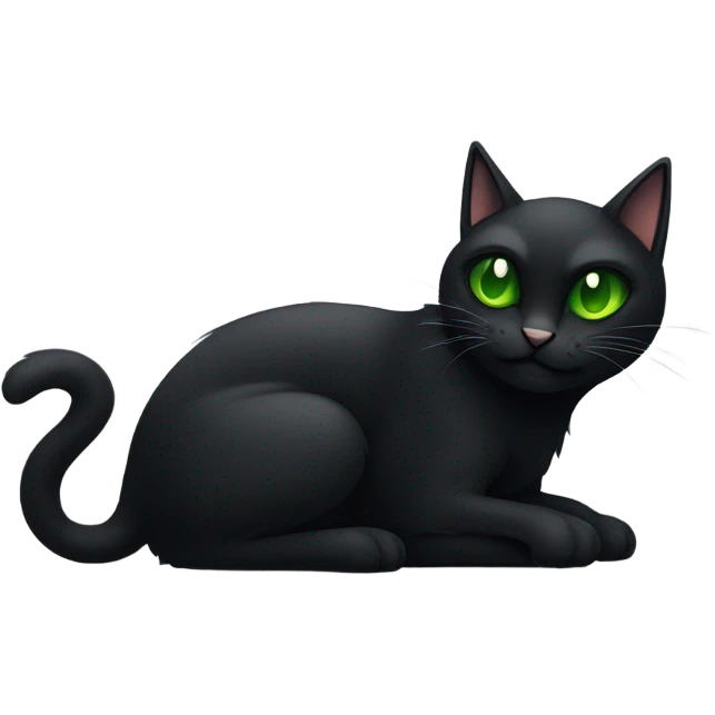Evil Larry black cat looking freaky and mischievous rubbing paws together evilly emoji