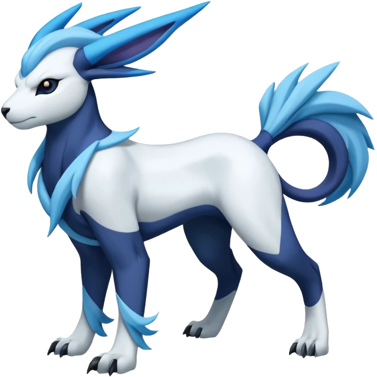 Absol-Amaura-Suicune-Cobalion-fusion, full body emoji