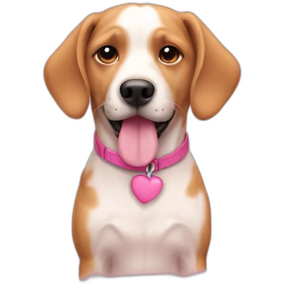 Dogs pink  emoji