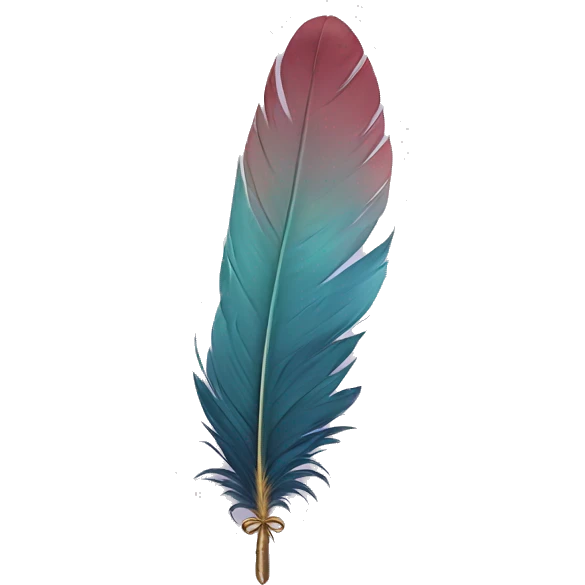 feathers with bow in middle emoji