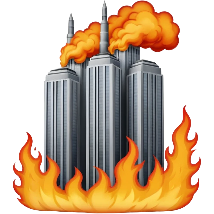 Twin towers attack ￼ emoji