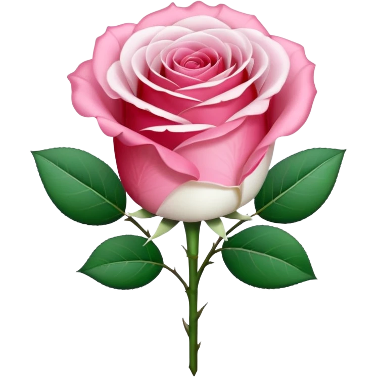 One pink rose and one white rose in transparent bouquet with red band  emoji