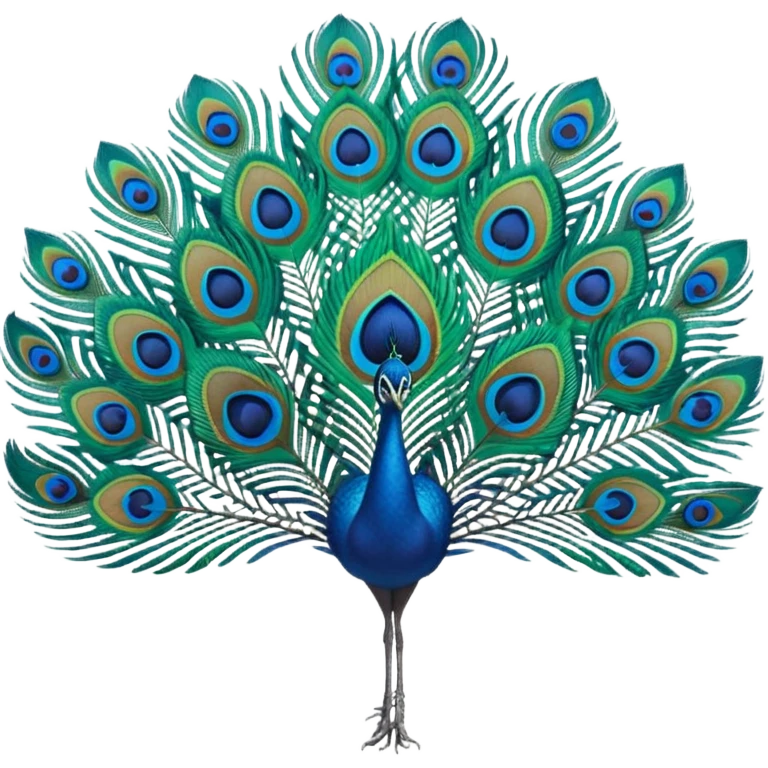 Peacock feather emoji