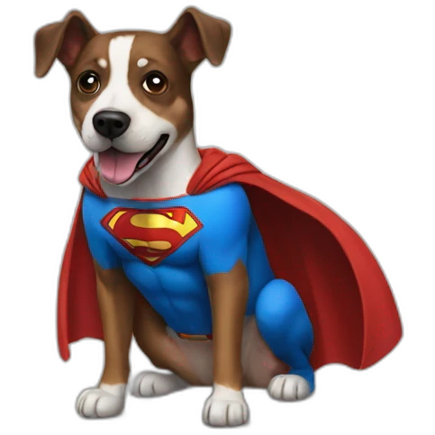  Superman dog  emoji