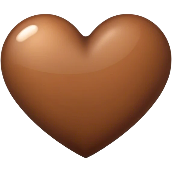 Brown heart emoji