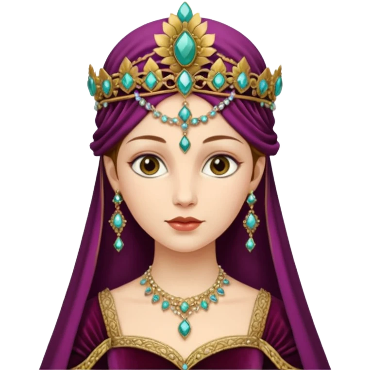 Renaissance lady emoji