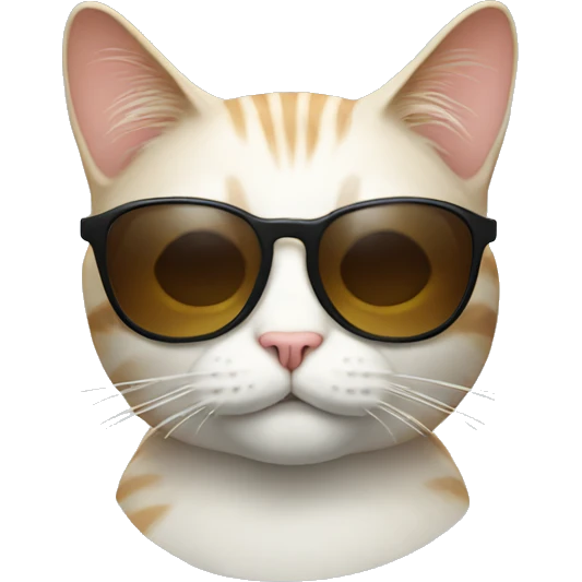 Cat with sunglasses emoji