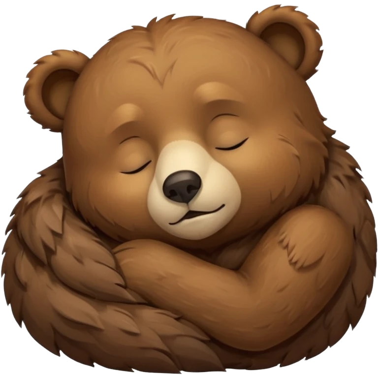 a bear sleeping  emoji