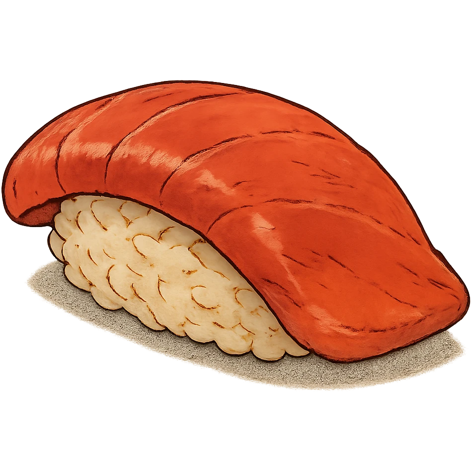 sushi, ghibli style emoji