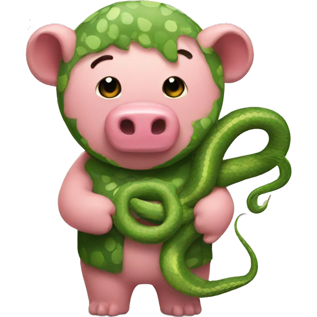 Snake bear and pig emoji