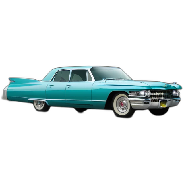 1962 Blue Cadillac Sedan DeVilles from movie the green book emoji