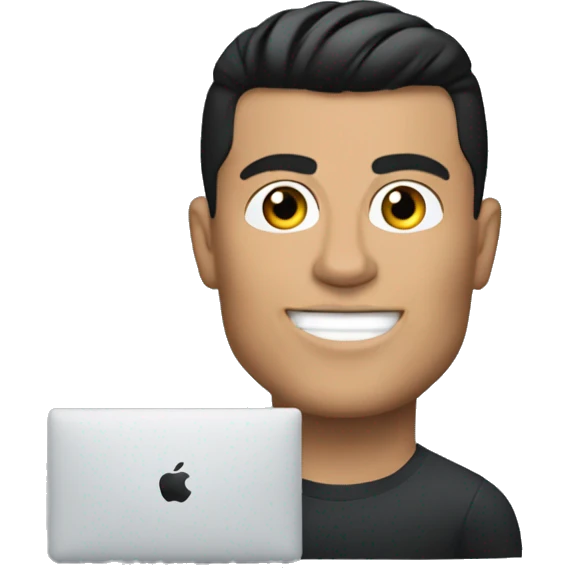Cristiano Ronaldo con il mac emoji