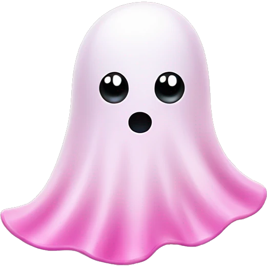 Pink Girly ghost  emoji