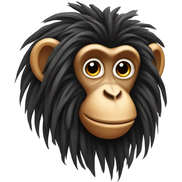 monkey with dreads  emoji