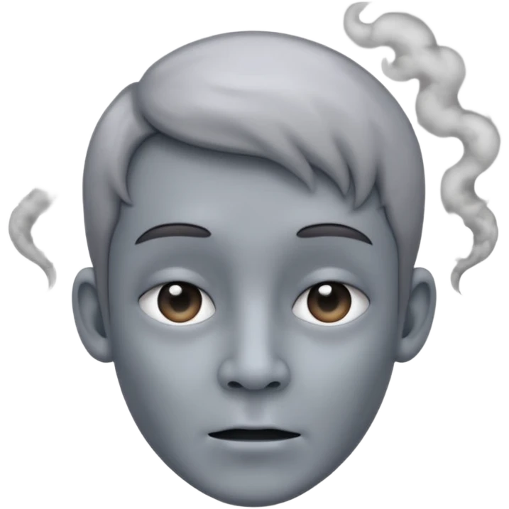 Smoke coming out of ears emoji