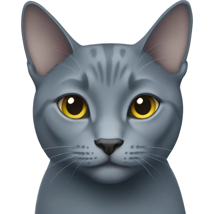 russian blue cat emoji