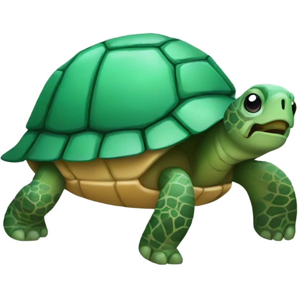 Turtle with a bow emoji