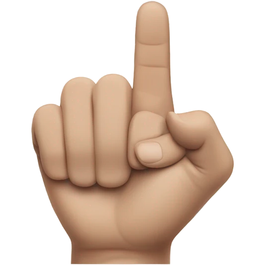 hand, finger pointing, fingers not showing emoji