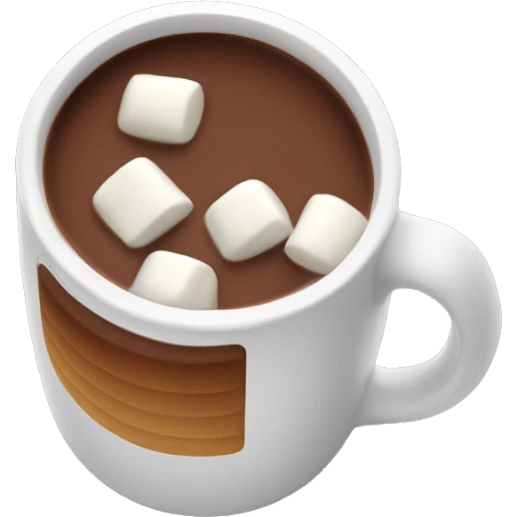 Hot chocolate with marshmellos emoji