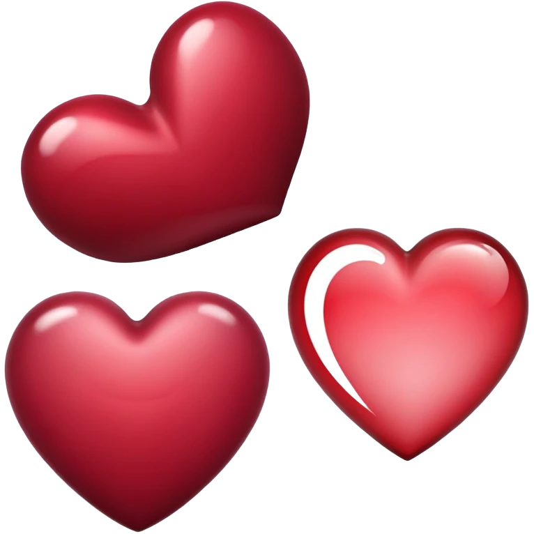 Burgundy heart emoji