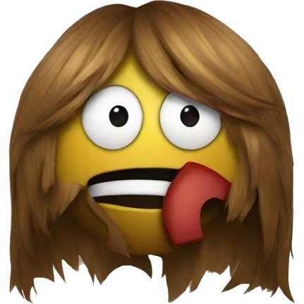 pacman with longhair emoji