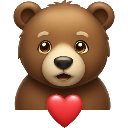 Bear with heart emoji