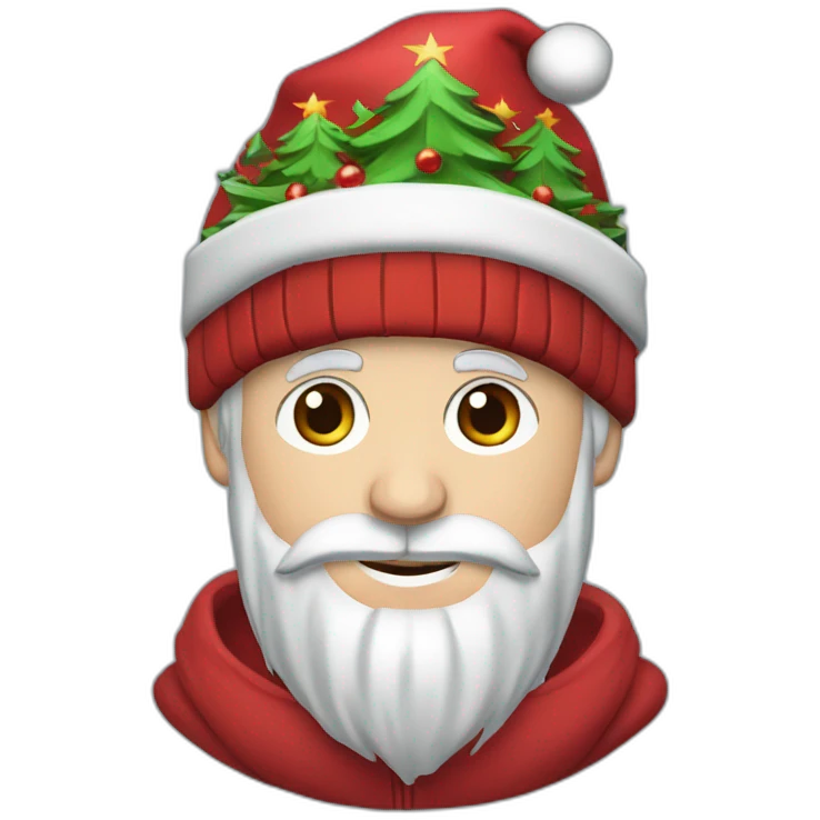 Messi con gorro de navidad emoji