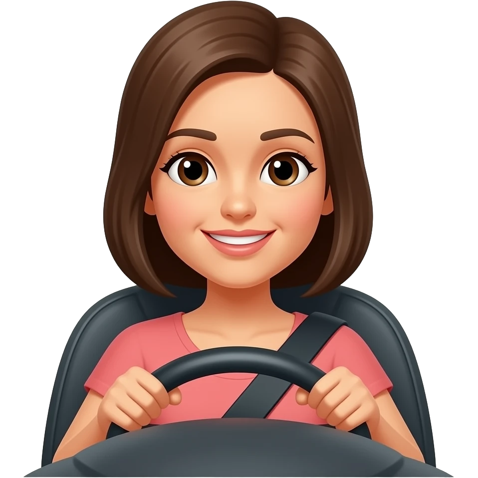 Woman Driving car emoji
