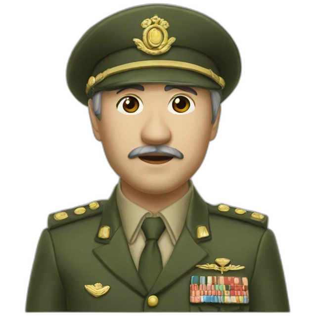 Китайскии мужчина в китайской шапке едет на зеленом танке т-34 emoji