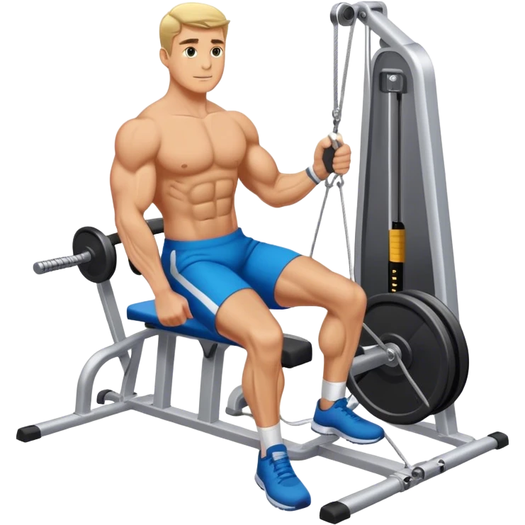 man cable-machine-leg-exercise emoji