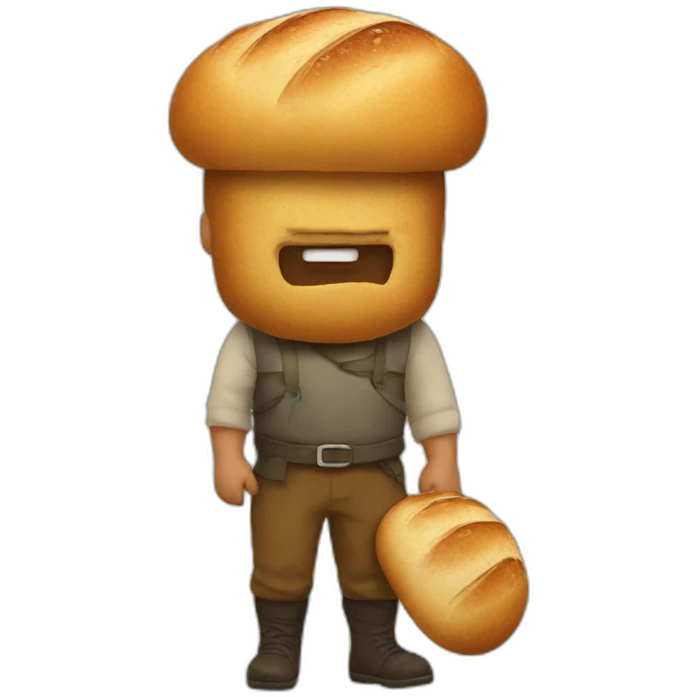 Bread king emoji