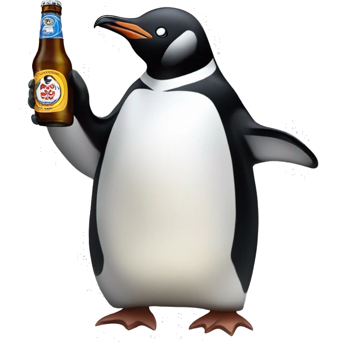 penguin having some bottles of club mate emoji