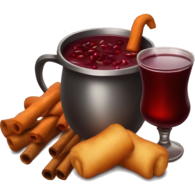 Mulled wine and goulash Party emoji