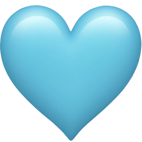 Light blue heart emoji