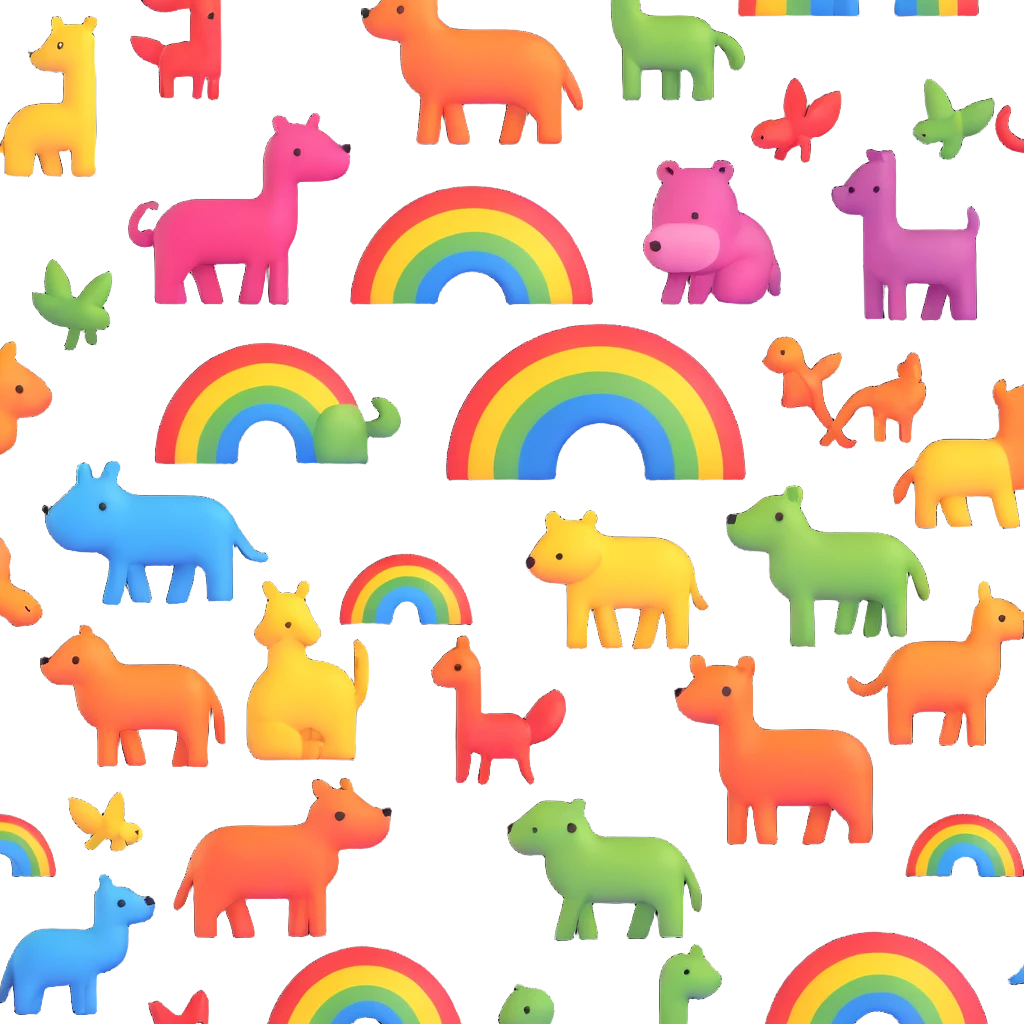 Rainbow Animals emoji