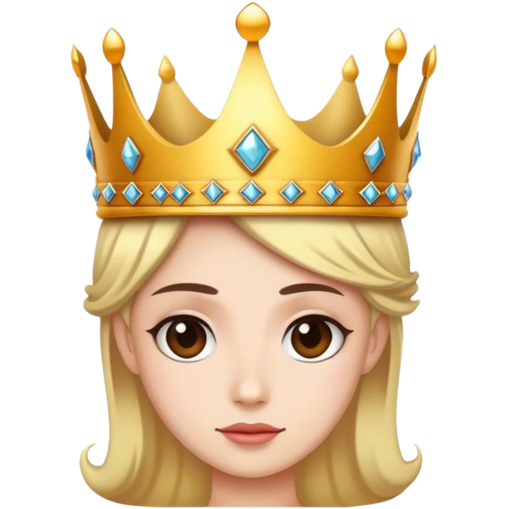 Wearing a crown emoji