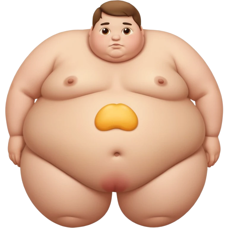 fat kid with giant butt emoji
