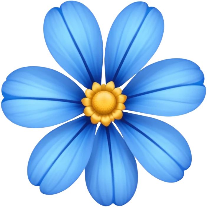 blue flower emoji