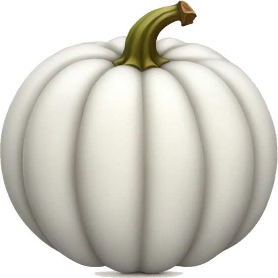 White pumpkin  emoji