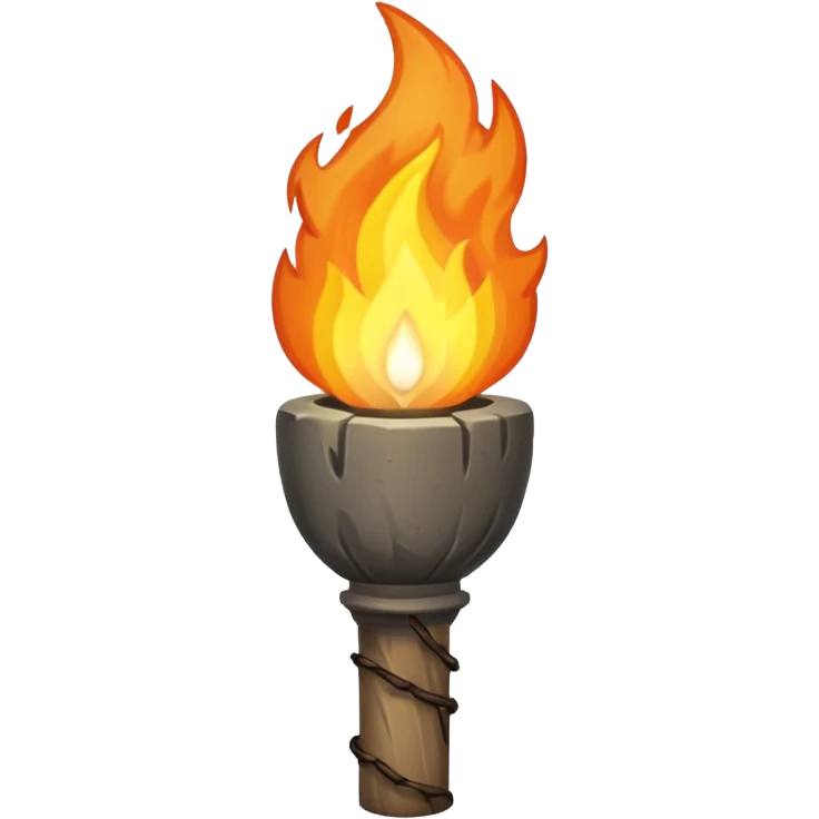 stone torche emoji