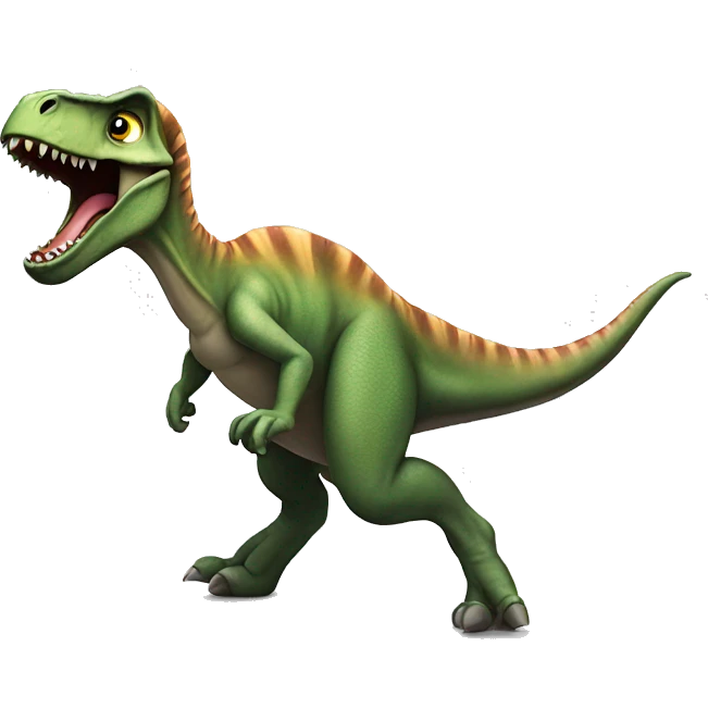 a dino doing a ollie  emoji