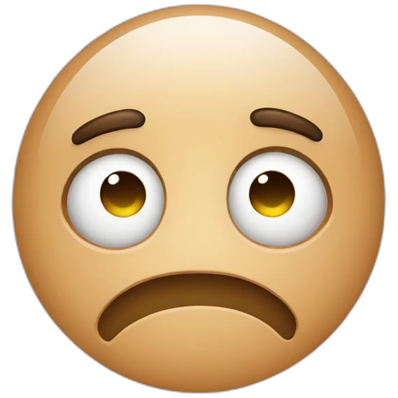 Sad face emoji