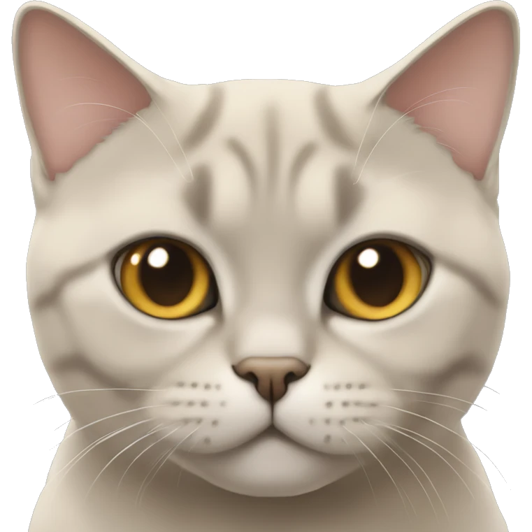 british shorthair beige cat emoji