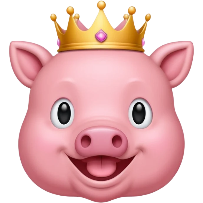 Me gustaría crear un emoji para un logo de mi nombre yeicobvalentino con un cerdito con corona emoji