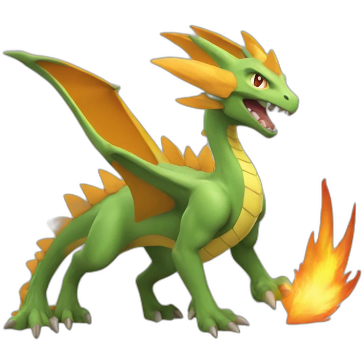 Dracofeu pokemon emoji