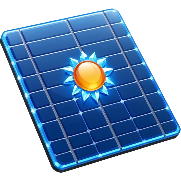 solar panel with sparkles emoji