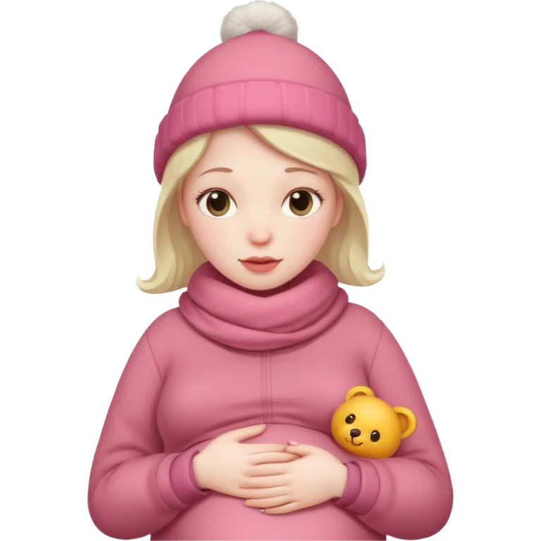 Pregnant winter emoji