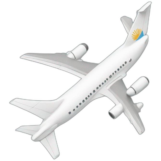 Un avion qui évite une tour emoji