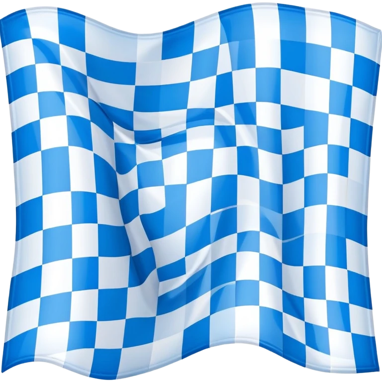 Bavarian flag with blue and white lozenges emoji